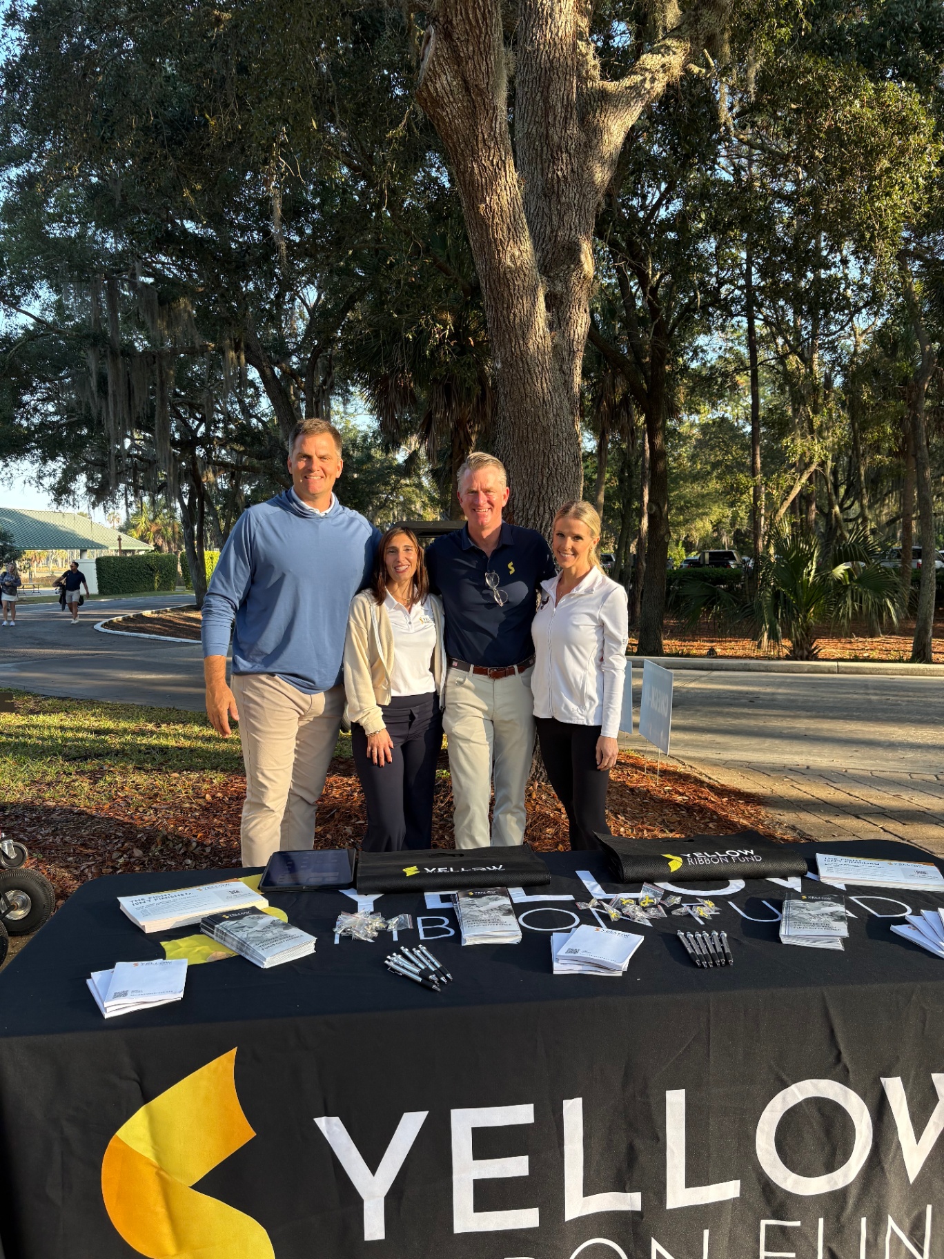 Yellow Ribbon Fund team at the welcome table