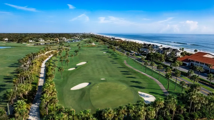 Aerial view of the Ponte Vedra Inn and Club Ocean Course