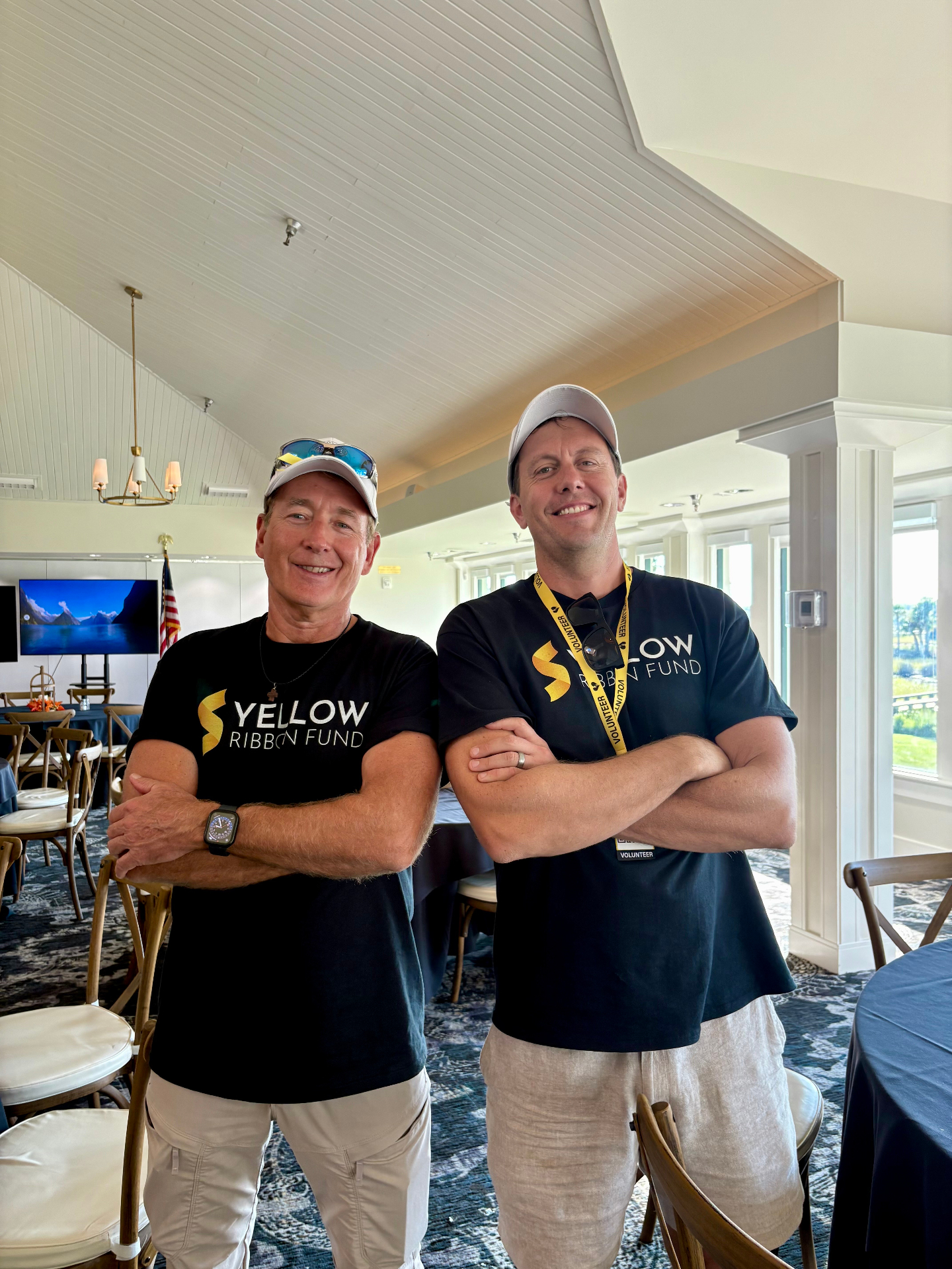 Yellow Ribbon Fund volunteers at the clubhouse lunch
